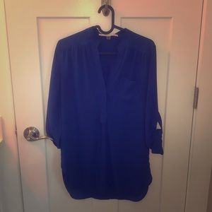 41 HAWTHORN dark blue blouse
